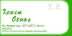 kevin otvos business card